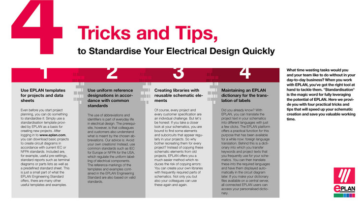 Four tricks to quickly standardise your electrical engineering designs